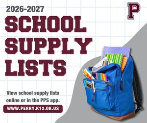 Perry Public Schools Supply List