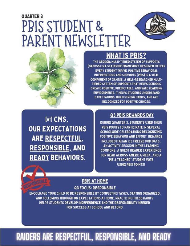PBIS Parent and Student Newsletter Q3