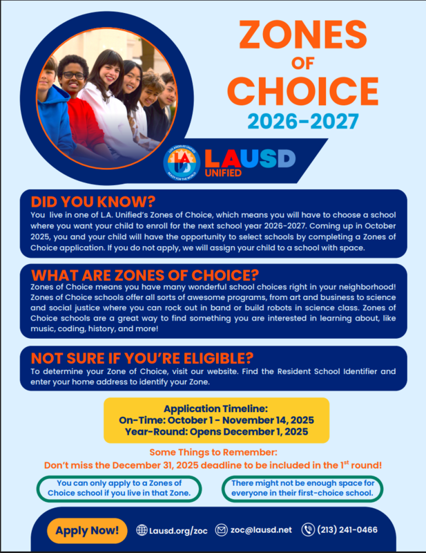 zone of choice 2025-26