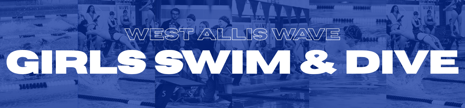 Girls swim and dive team photos banner
