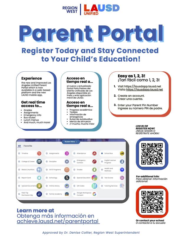 parent portal flyer