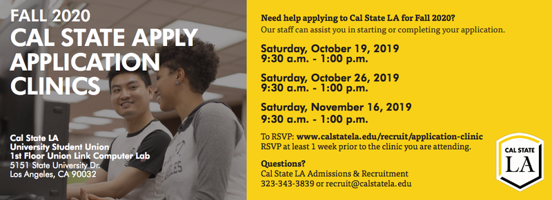 CalStateApply Application Clinics