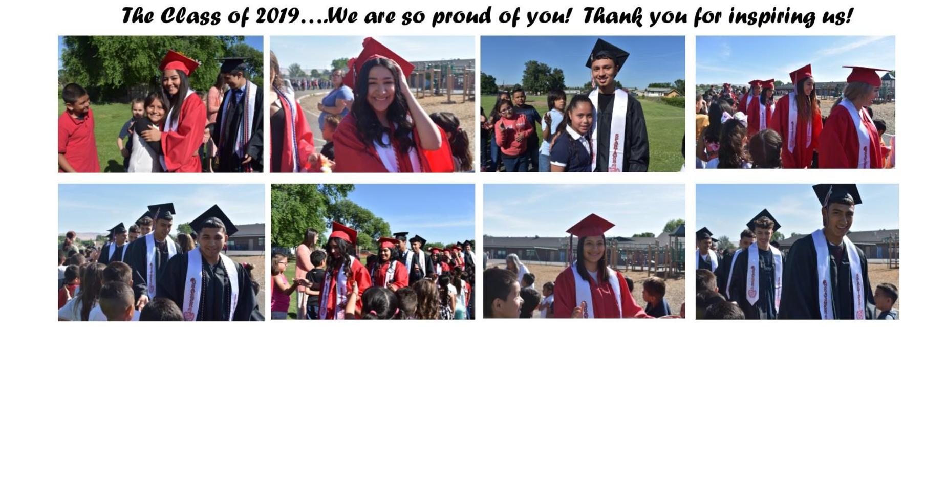 The class of 2019 came to visit the elementary students at Roosevelt! They are such an inspiration!!!!