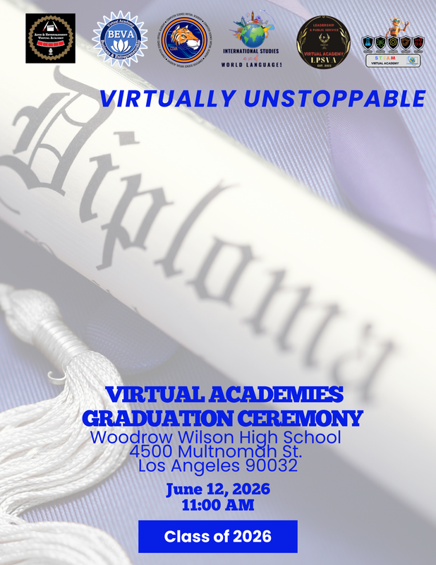 Includes all six VA school logo. Picture of a paper with the word diploma on it