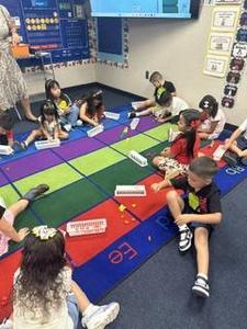 Students during carpet time.