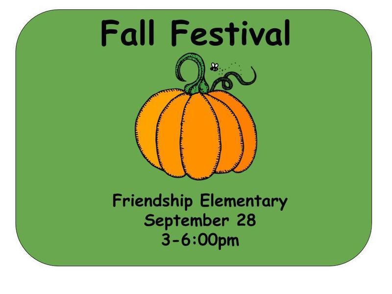 Fall Festival September 28 at Friendship Elementary