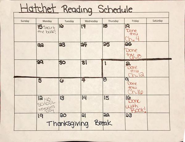 Hatchet reading Schedule.jpg