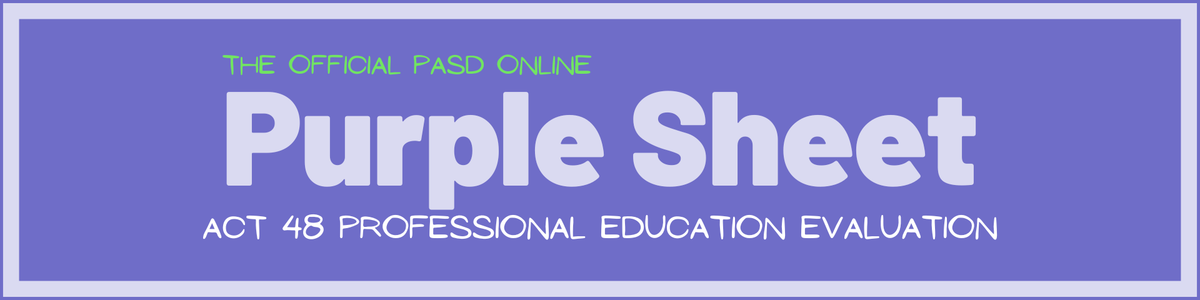purple banner with text that says "Purple Sheet"