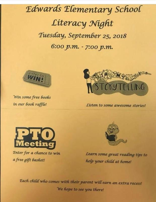 Literacy Night Date Changed to October 2 Featured Photo