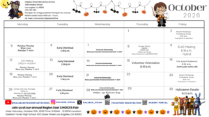 October Calendar