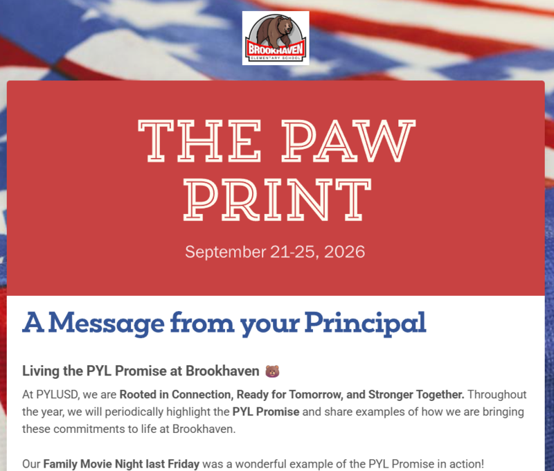 Paw Print Week of Sept. 21