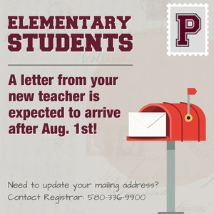 A letter from your teacher is expected soon