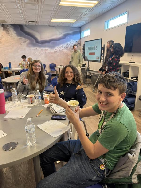 photo of teenagers in school