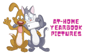 two cartoon rabbits.  one is brown the other is gray.