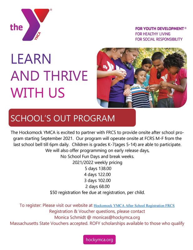 Important Details About the New Afterschool Care Program at FRCS Beginning in September! Featured Photo