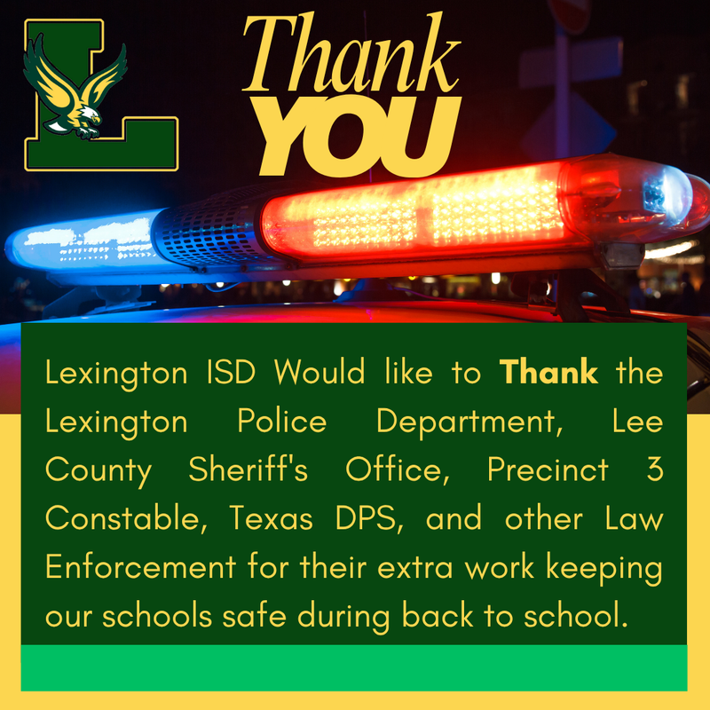 Thank You to Our Local Law Enforcement