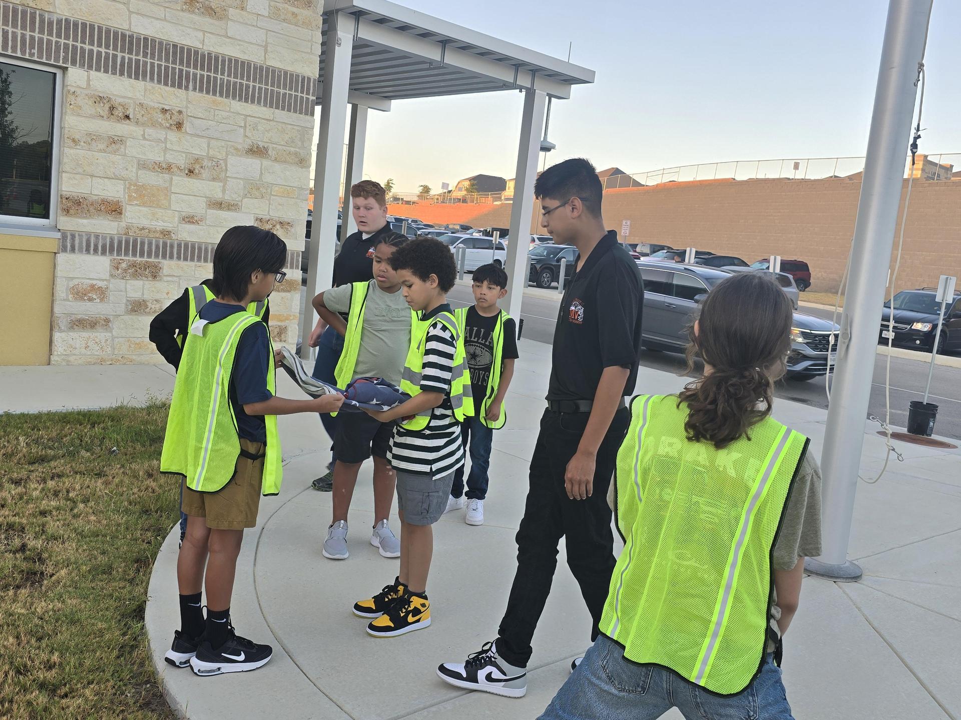 MVHS NJROTC trained the Ladera Safety Patrol Team