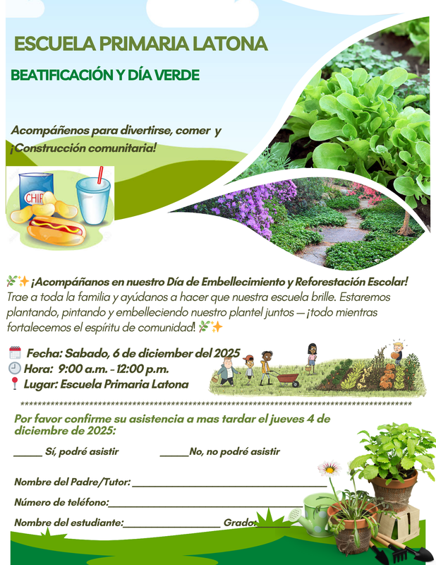 Spanish Beautification Flyer