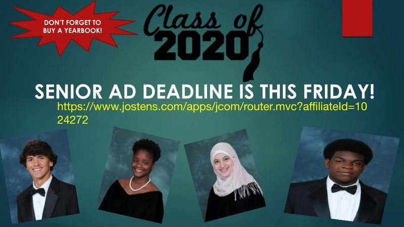 Senior Ad Deadline is this Friday