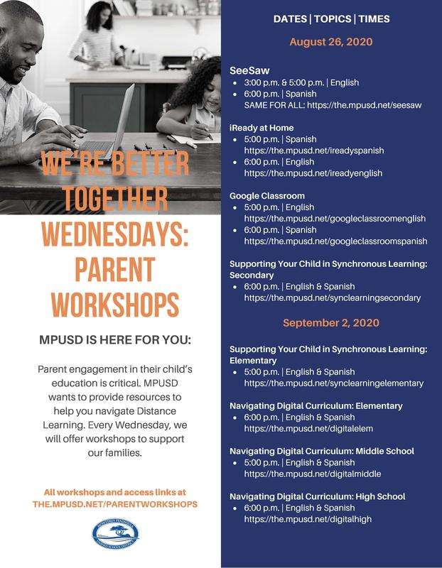Parent Workshops: We're Better Together Wednesdays Featured Photo