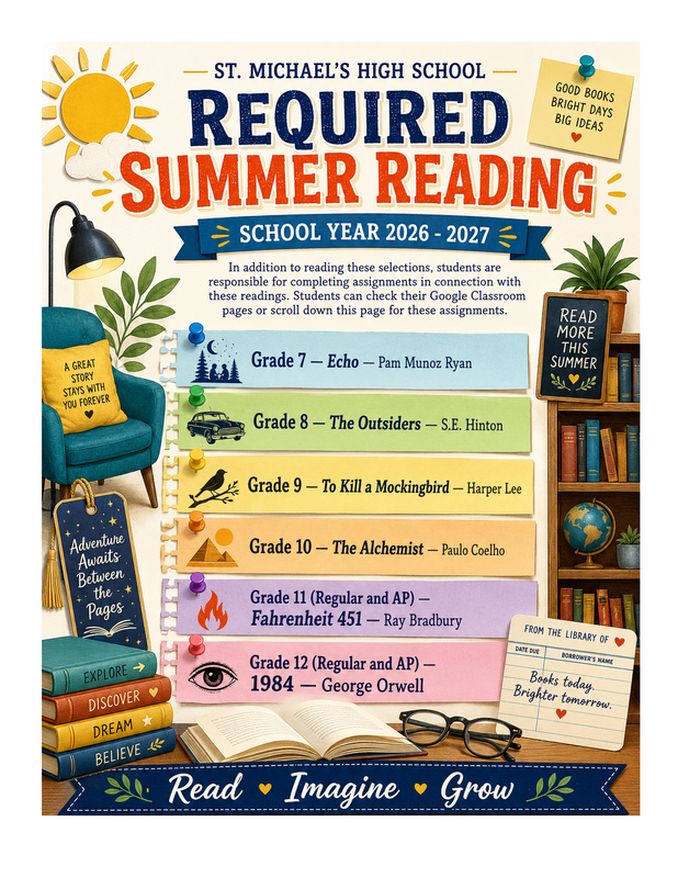 2026-2027 Summer Reading 7th-12th 2026-2027