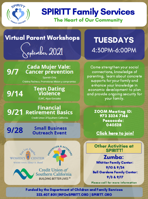 Parent Workshops