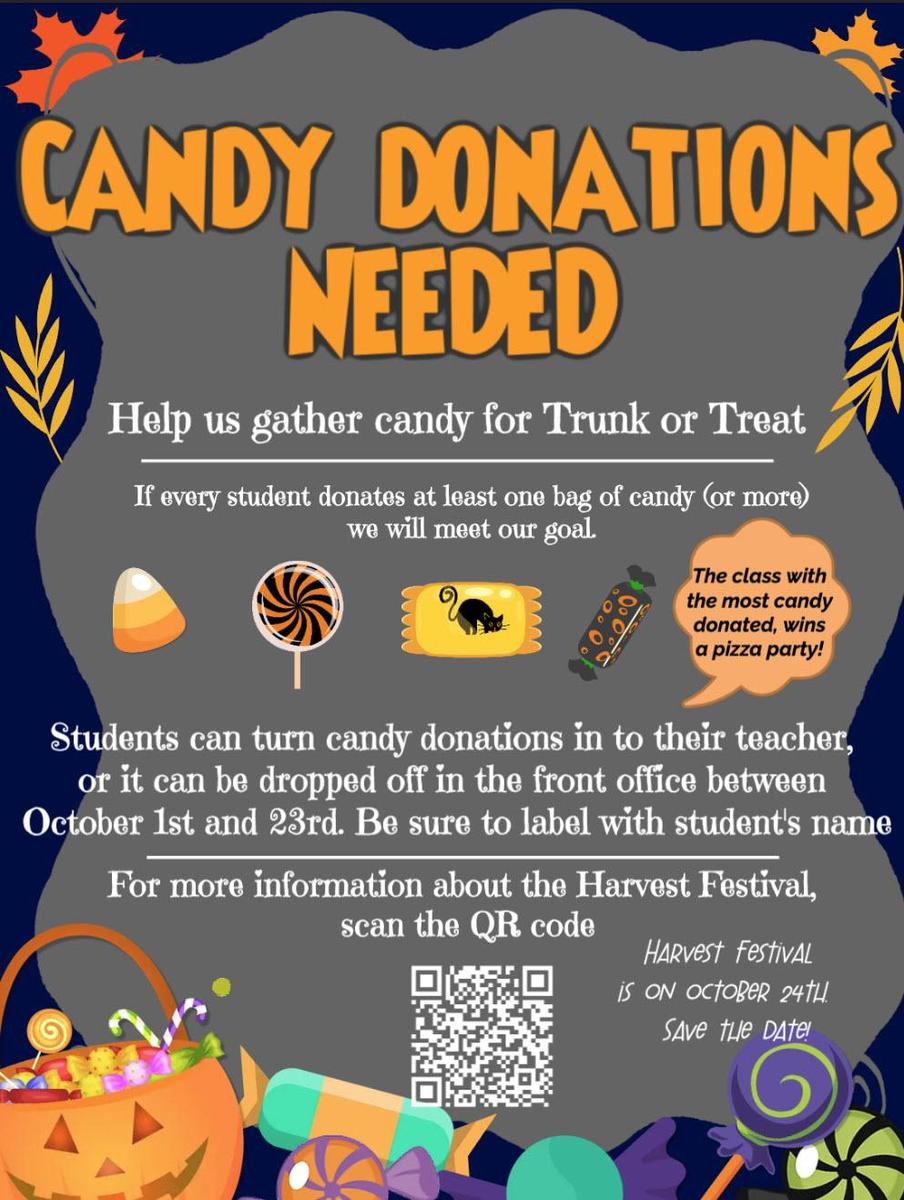 Harvest Festival Flyer Candy Needed