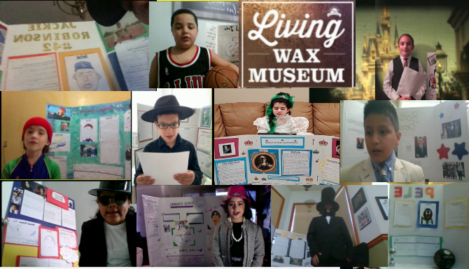 living wax museum presentations collage