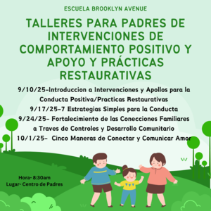 PBIS Parent Workshops