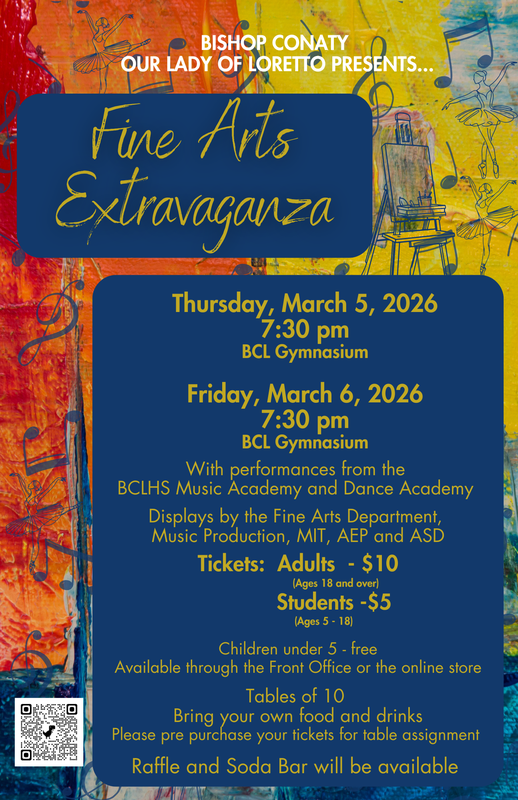 Fine Arts Extravaganza Flyer