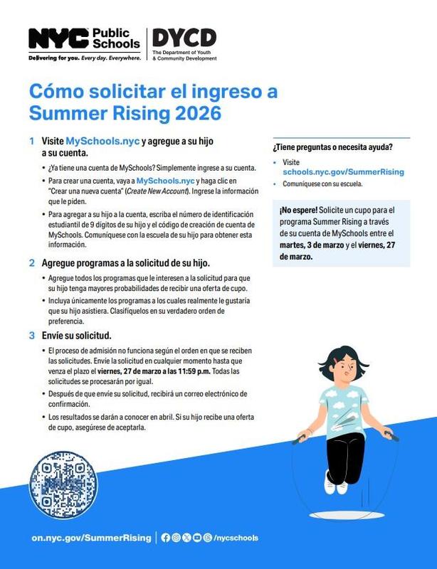 Summer Rising spanish