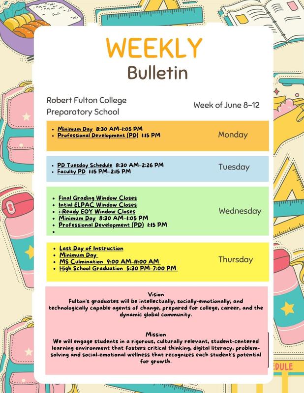 Weekly Bulletin