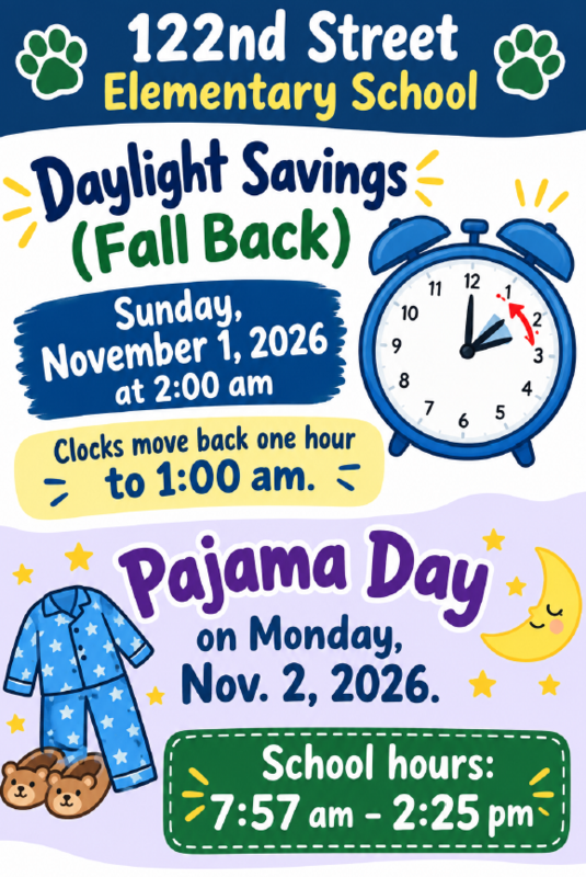 Remember that Nov 1st is Daylight Saving