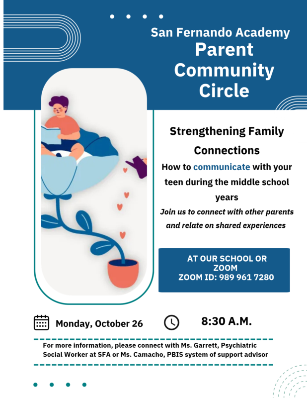 Parent Community Circle/Círculo Comunitario de Padres Featured Photo