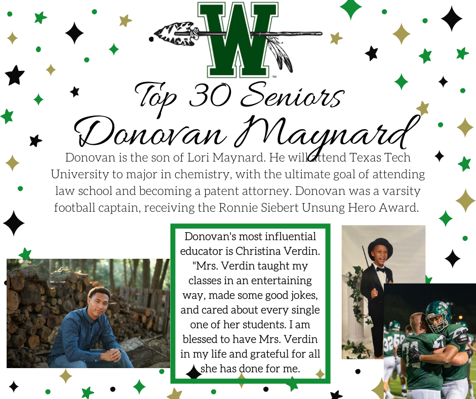 graphic of donovan maynard