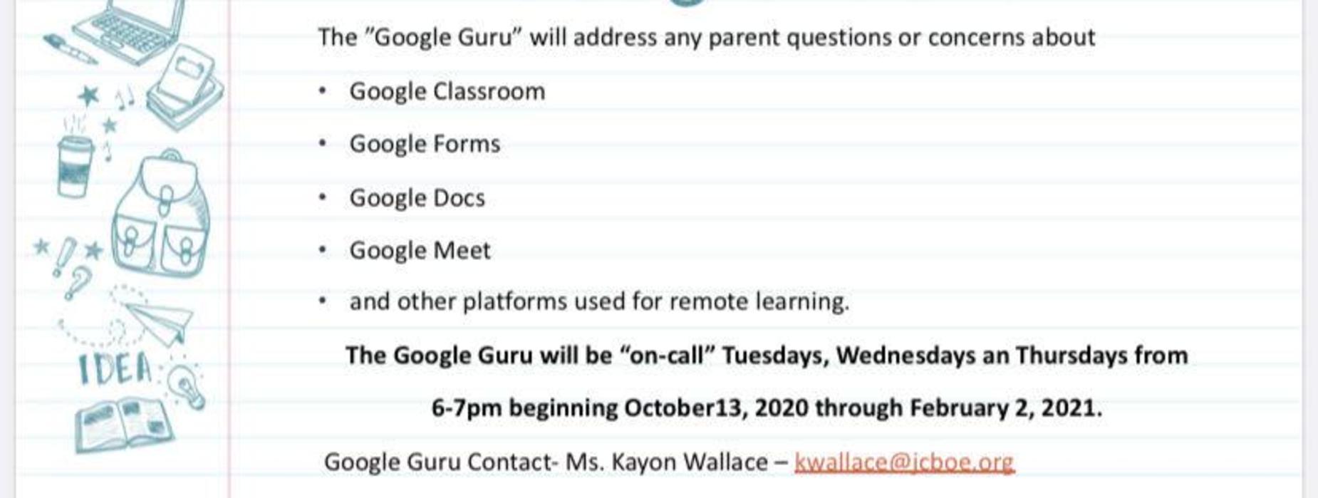 Google Guru kwallace@jcboe.org