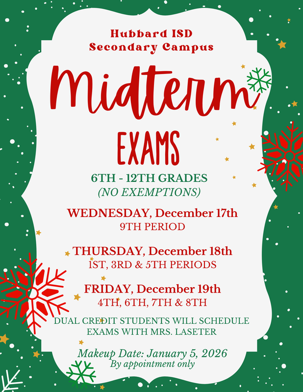 Midterm Exam Schedule