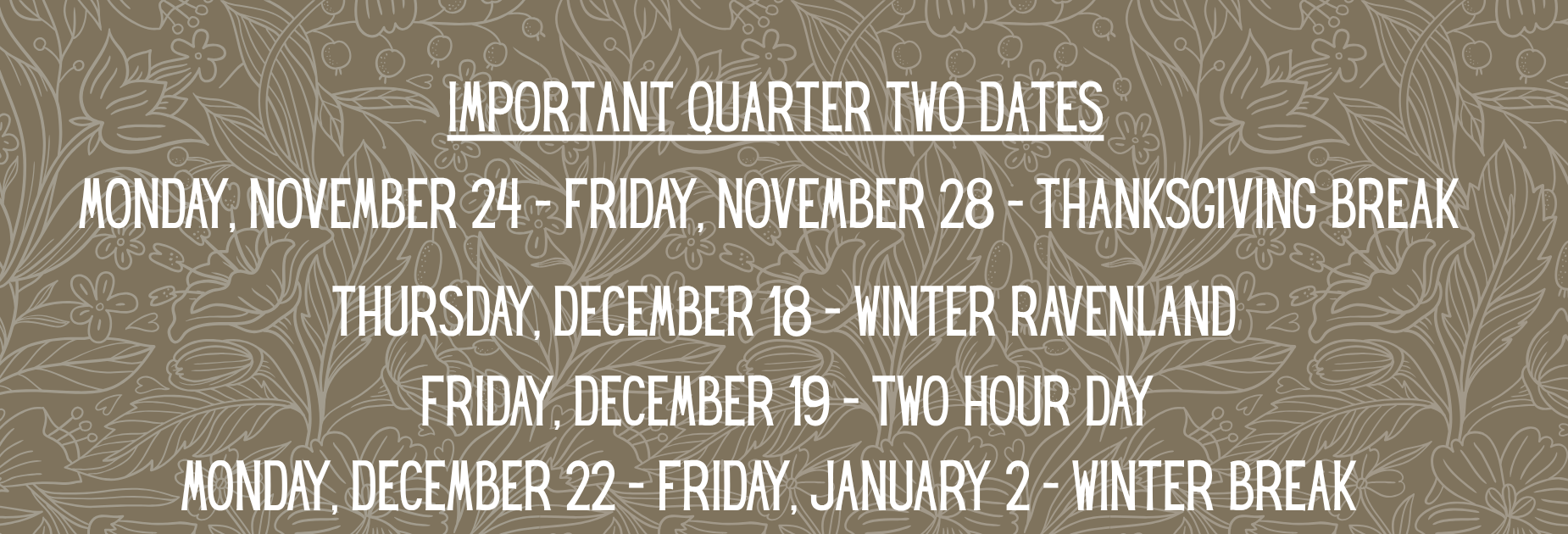 q2 dates