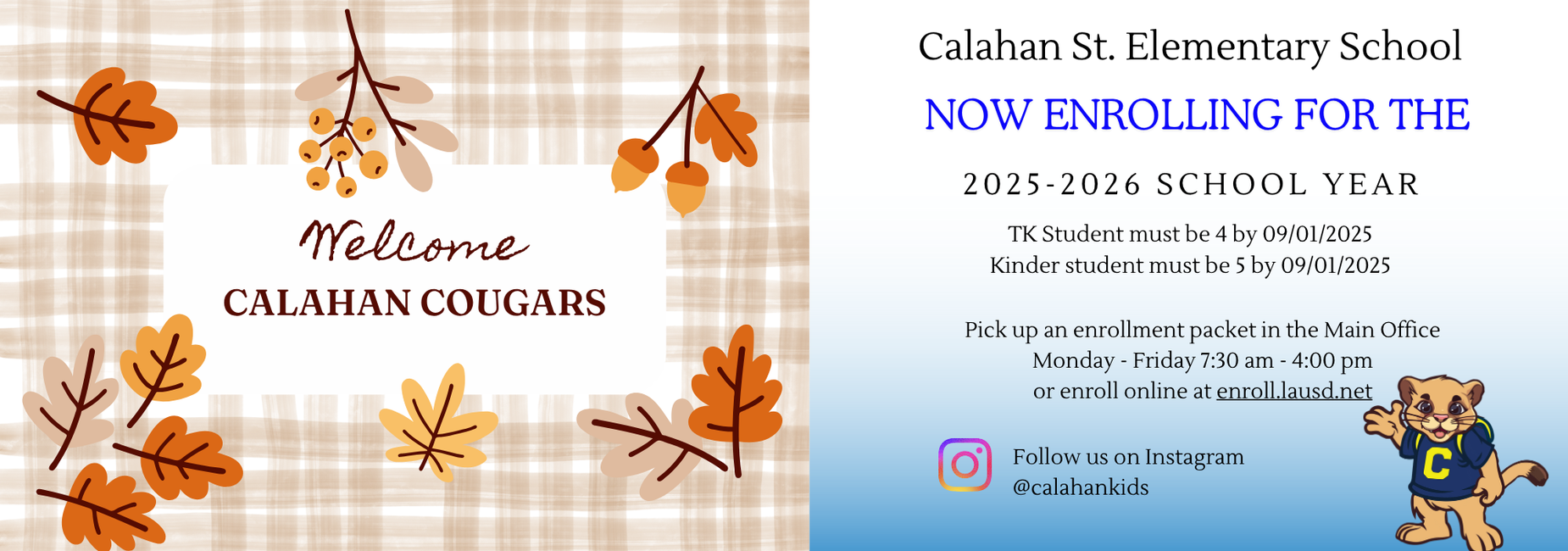 welcome header fall theme