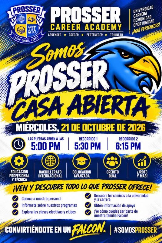 This is a flyer for the Class of 2031 Open House on October 21 in Spanish.