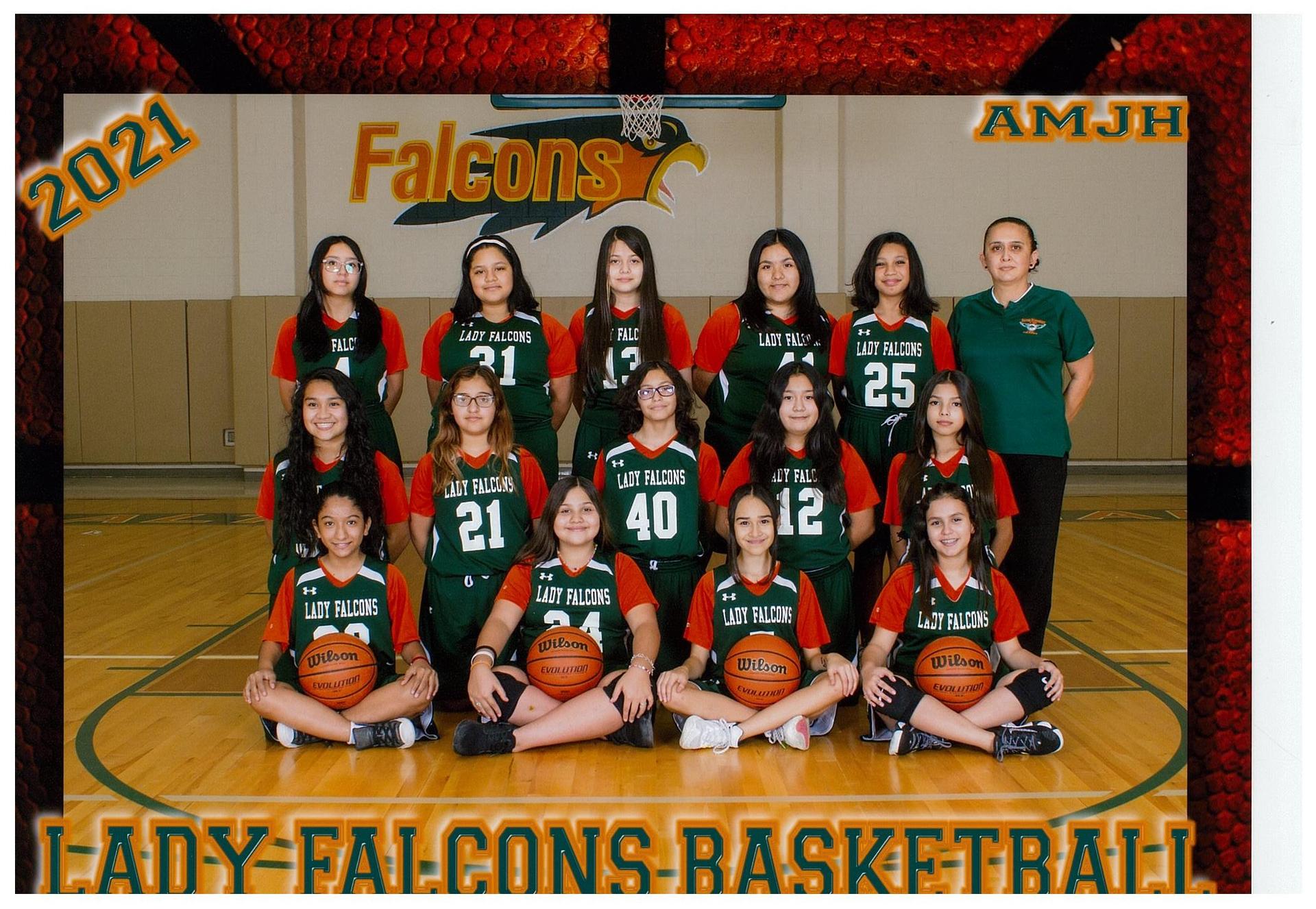 2021 FALCON GIRLS BASKETBALL Basketball Alton Memorial Jr. High School