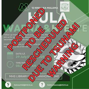 meetings postponed