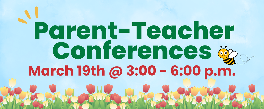 Blue background. Yellow and red tulips.