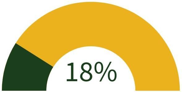 graphic showing 18% completion