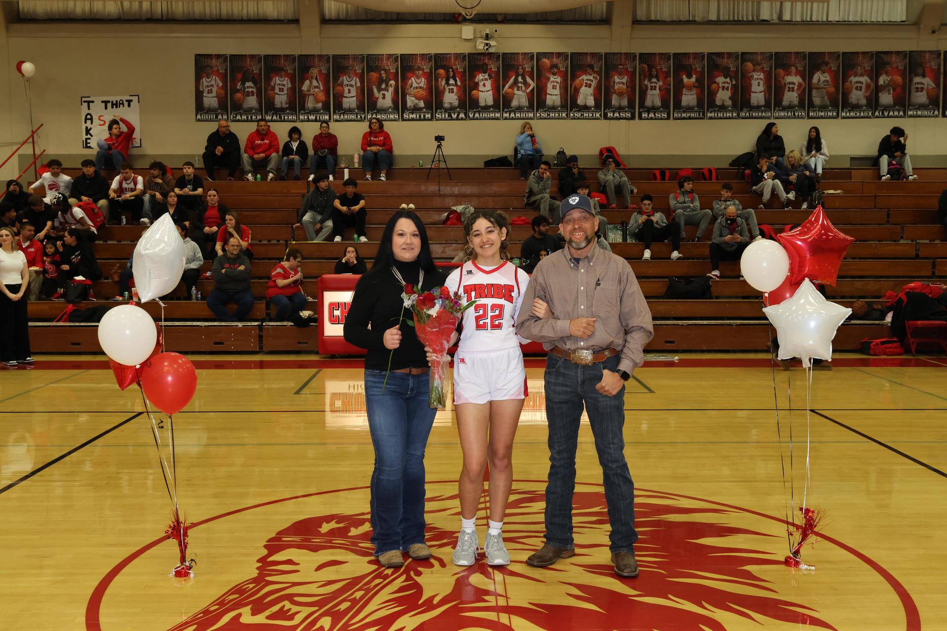 seniors posing with their escorts