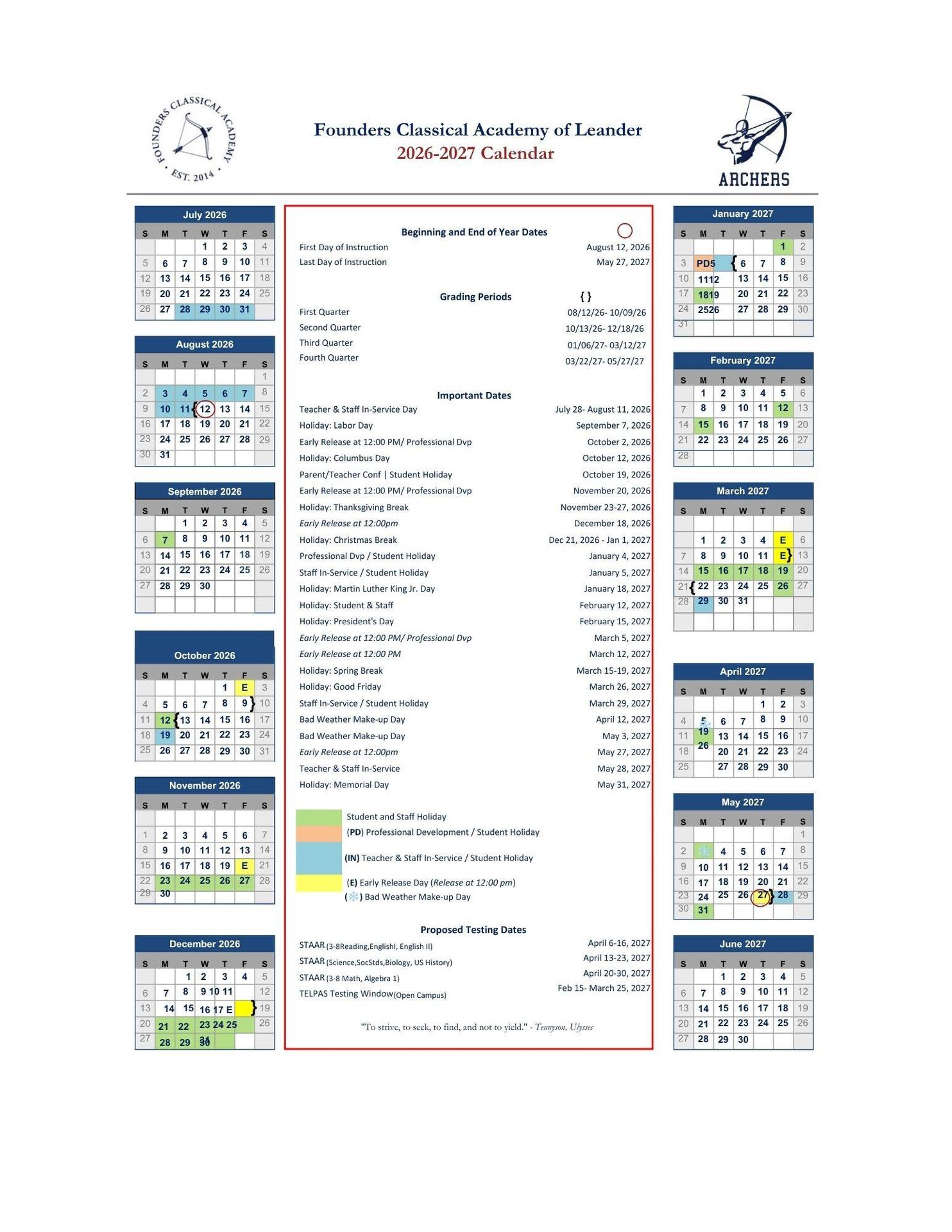calendar