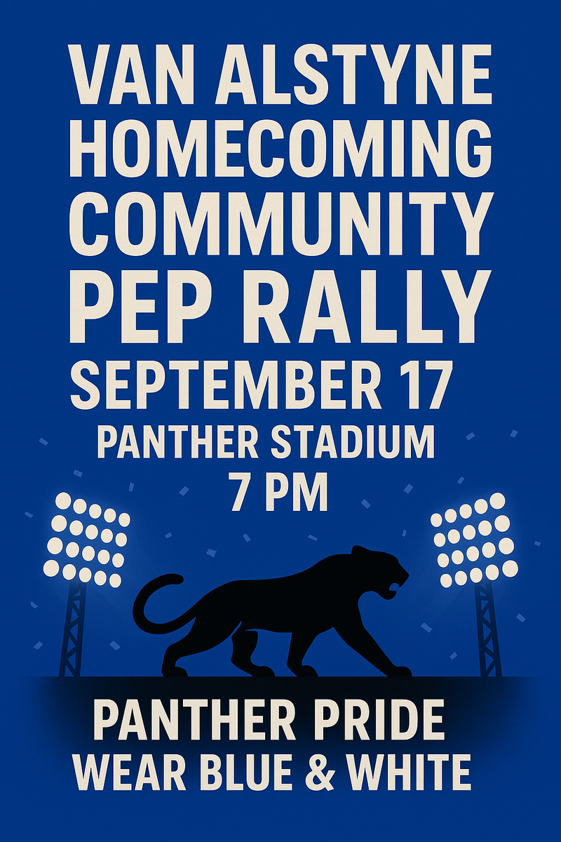 Homecoming Pep Rally Sep. 17th!!!
