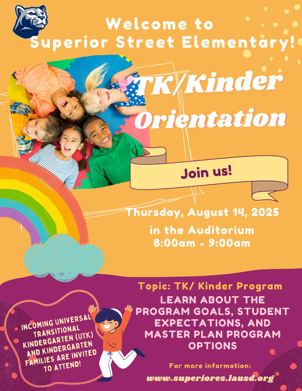 TK/Kinder Orientation