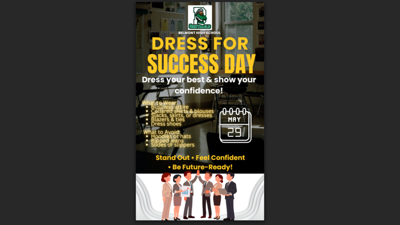 Dress for success day 5/29/26