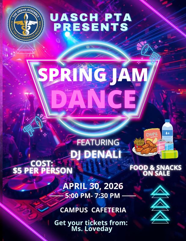 PTA Spring Jam Dance April 30, 2026 5:00-7:30